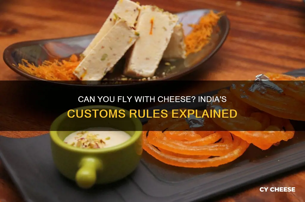 am i allowed carry cheese while flying into india