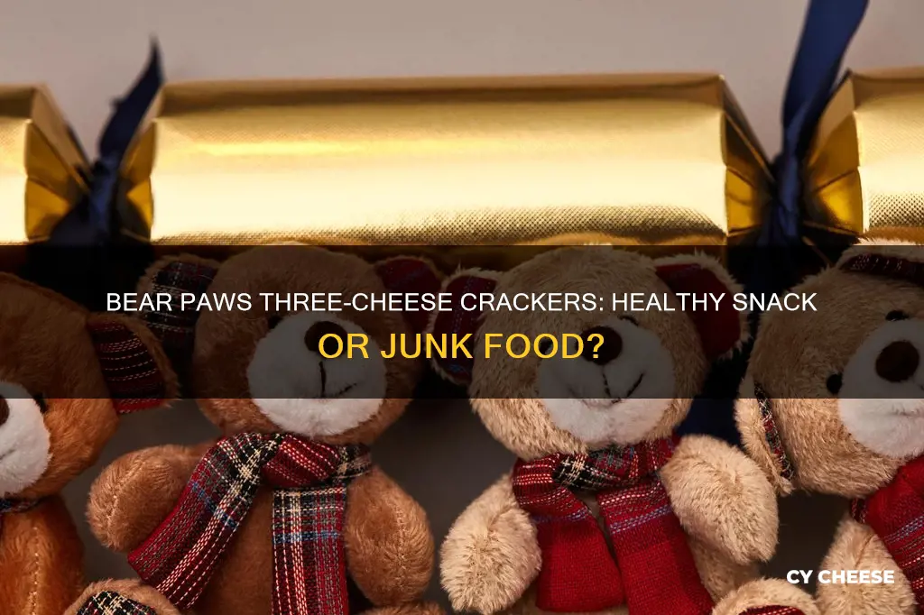 are bear paws three cheese crackers healthy
