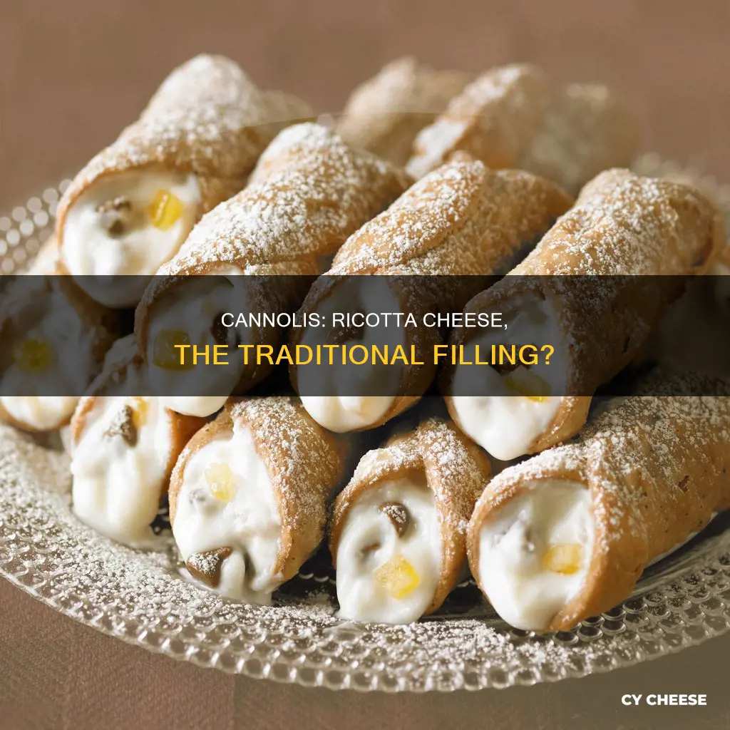 are cannolis made with ricotta cheese