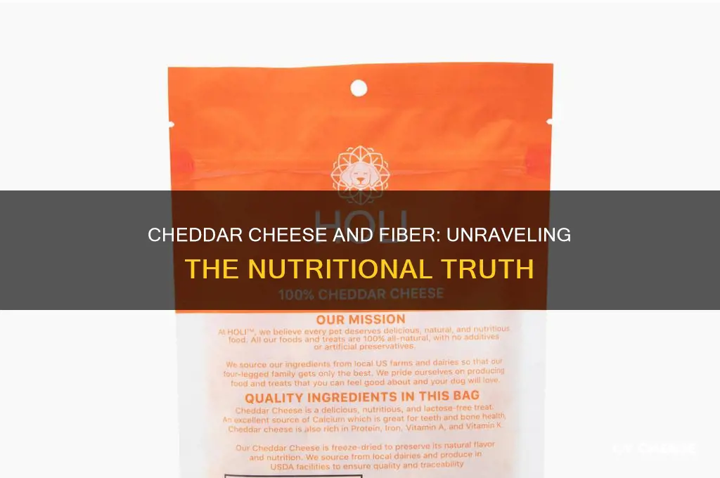 are cheddar cheese a good source of fiber