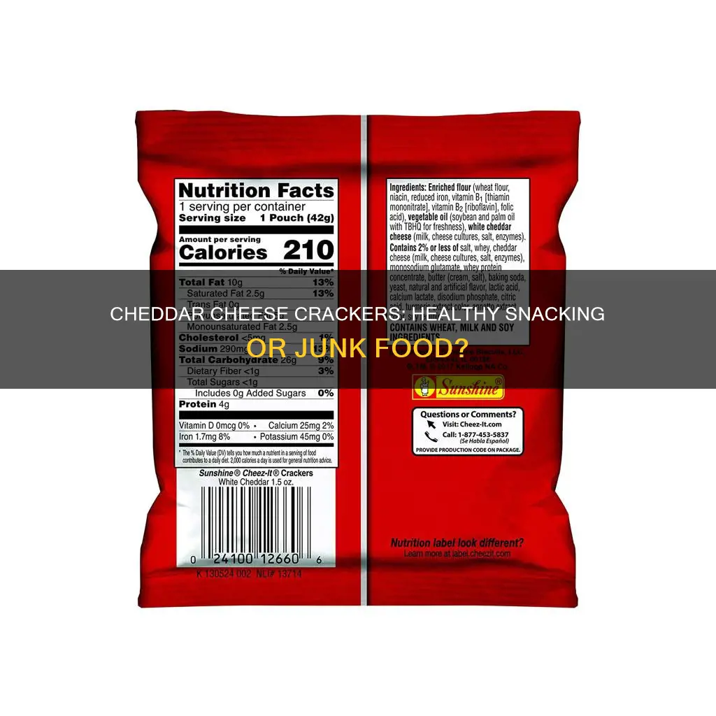 are cheddar cheese crackers healthy