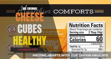 Cheddar Cheese Cubes: Healthy Snacking?