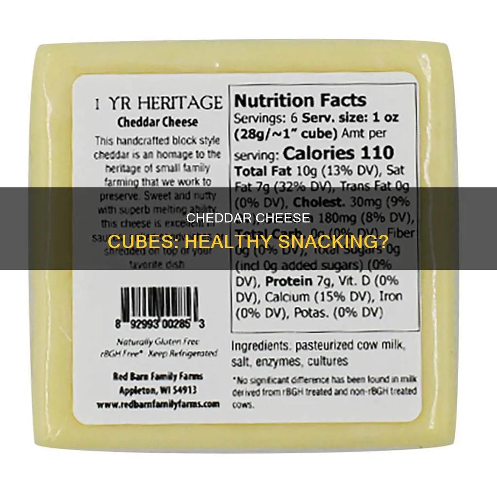 are cheddar cheese cubes healthy