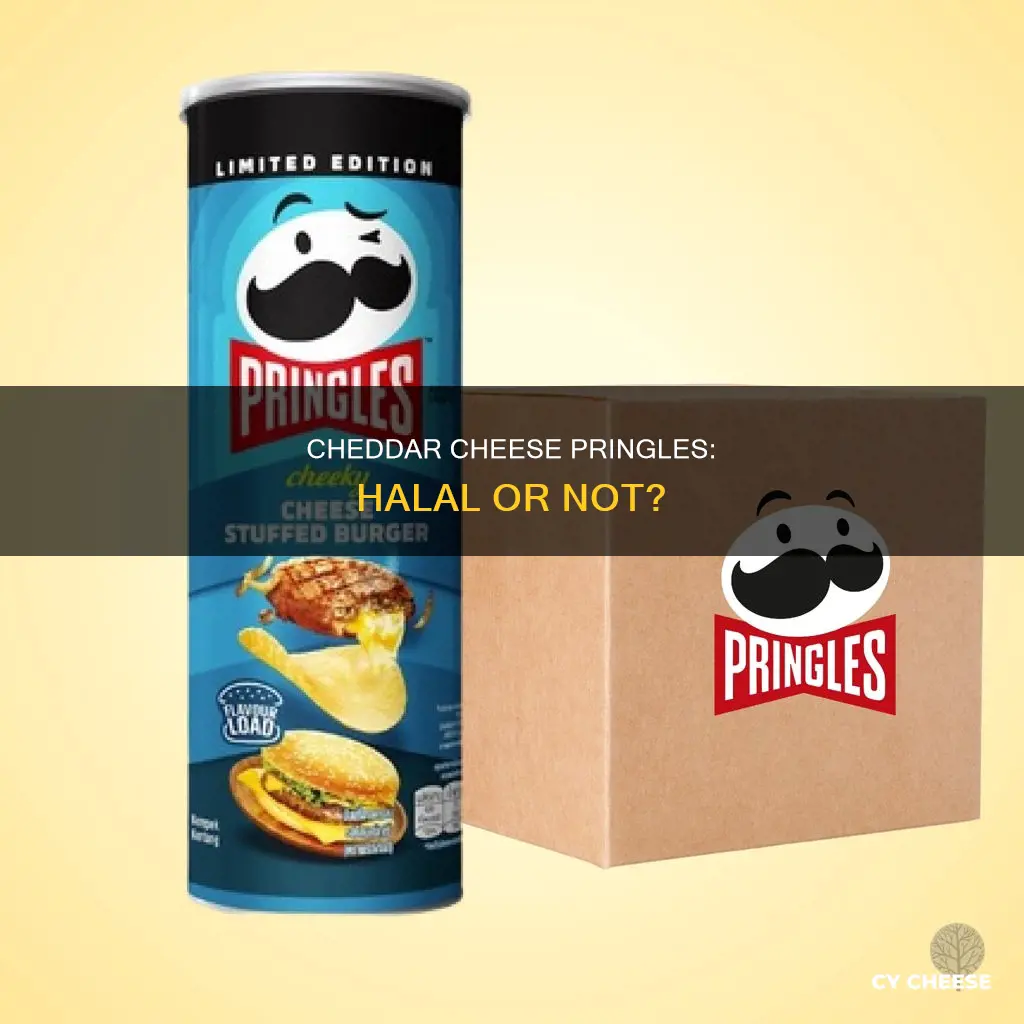 are cheddar cheese pringles halal
