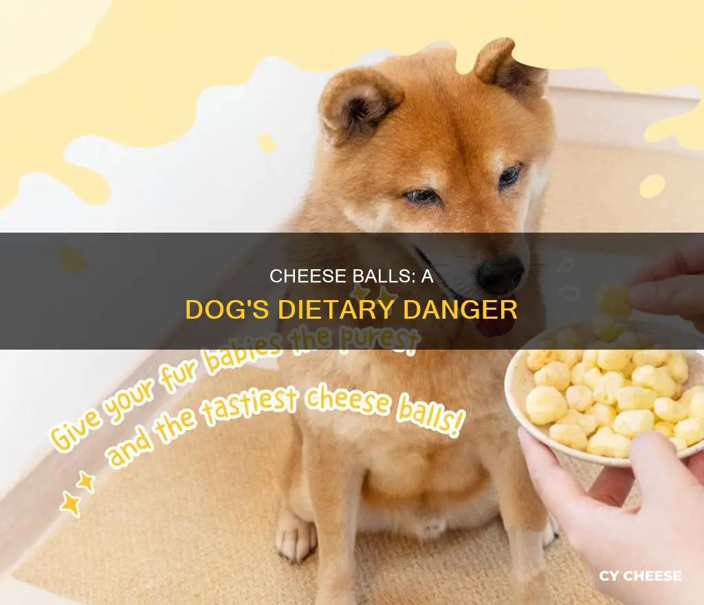 are cheese balls bad for dogs