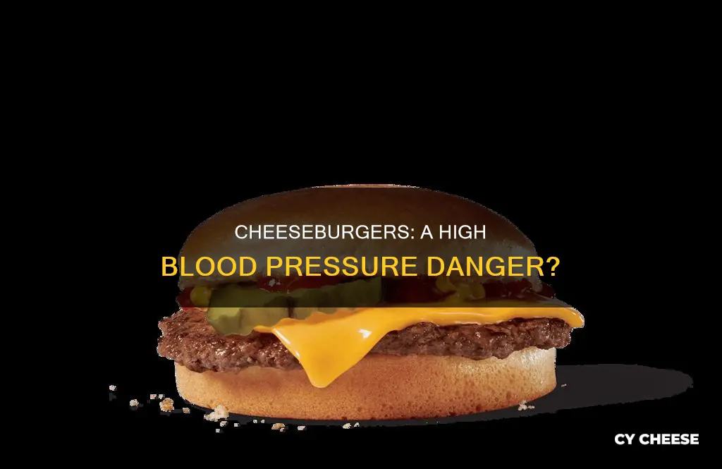 are cheese burgers bad for high blood pressure