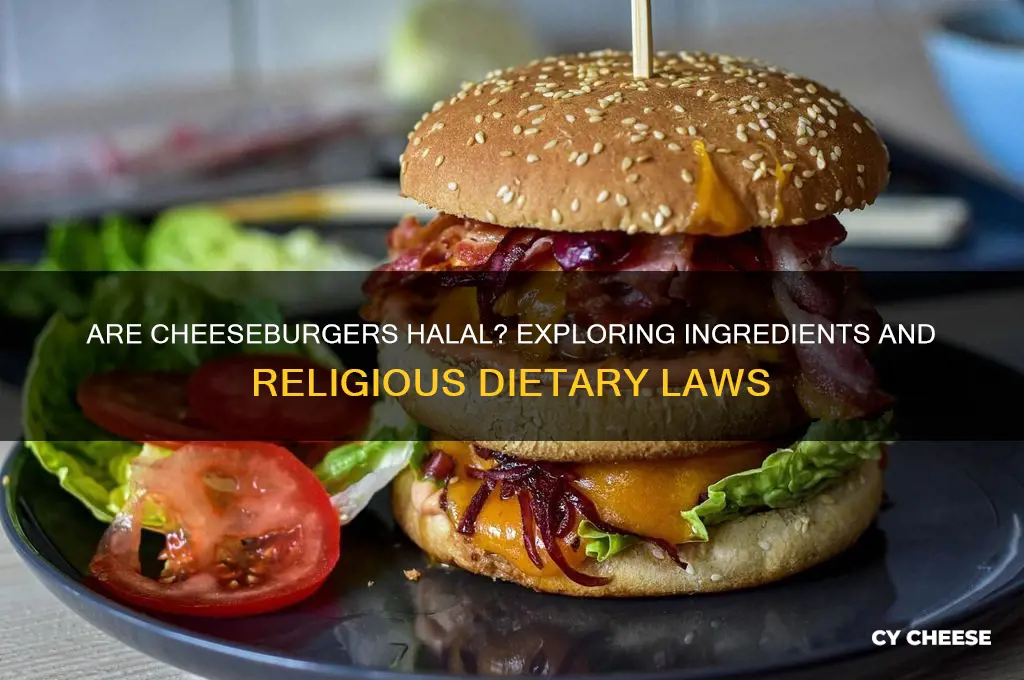 are cheese burgers halal