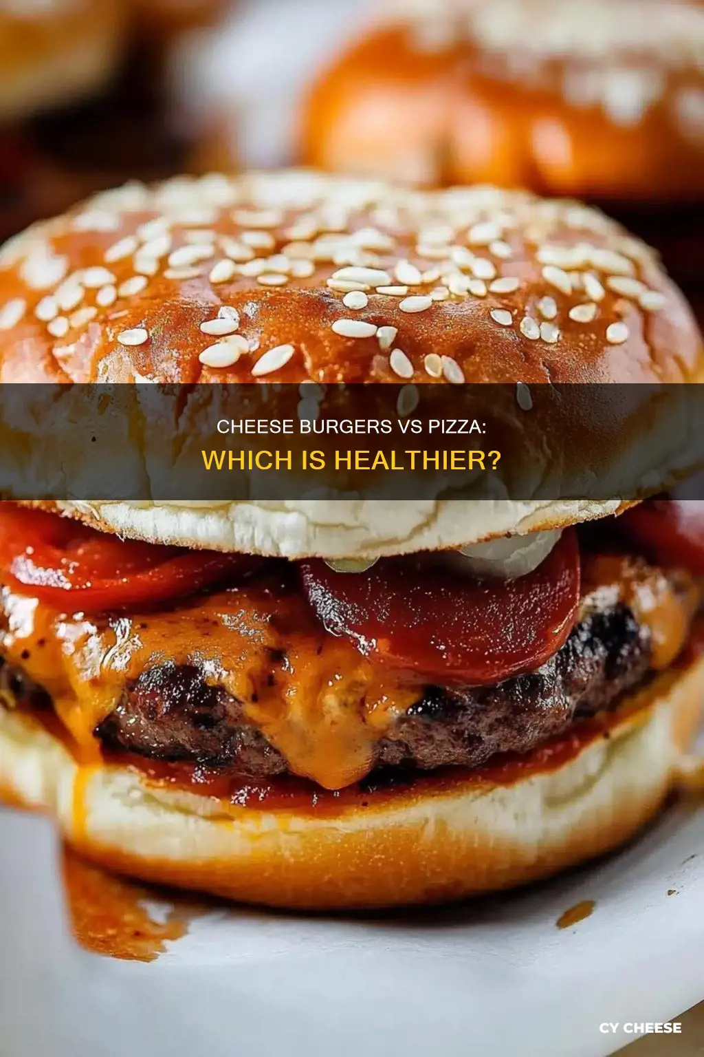 are cheese burgers more healthier than pizza