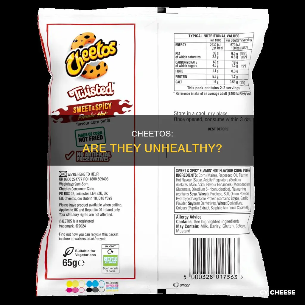 are cheese cheetos bad for you