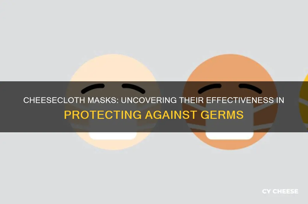 are cheese cloth masks effective
