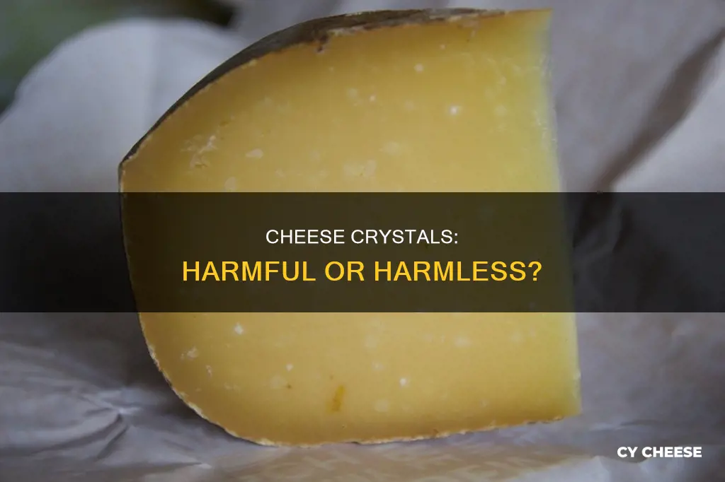 are cheese crystals bad