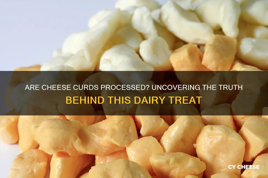 are cheese curds processed