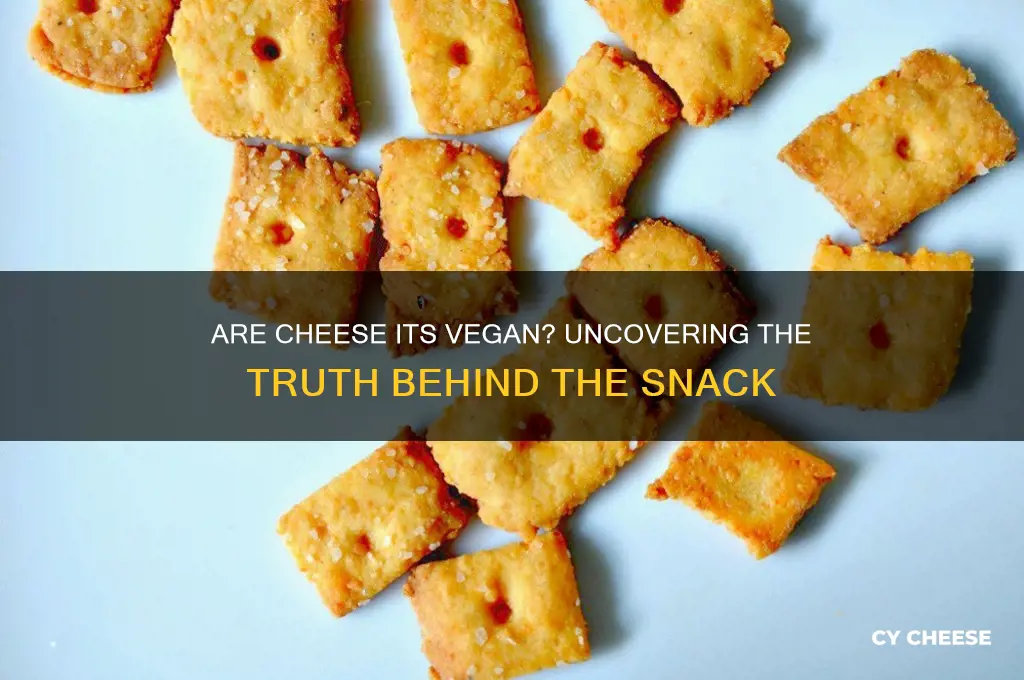 are cheese its vegan