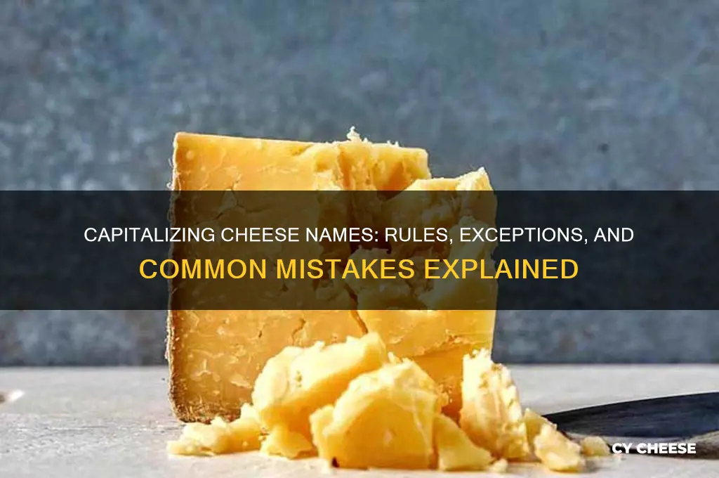 are cheese names capitalized