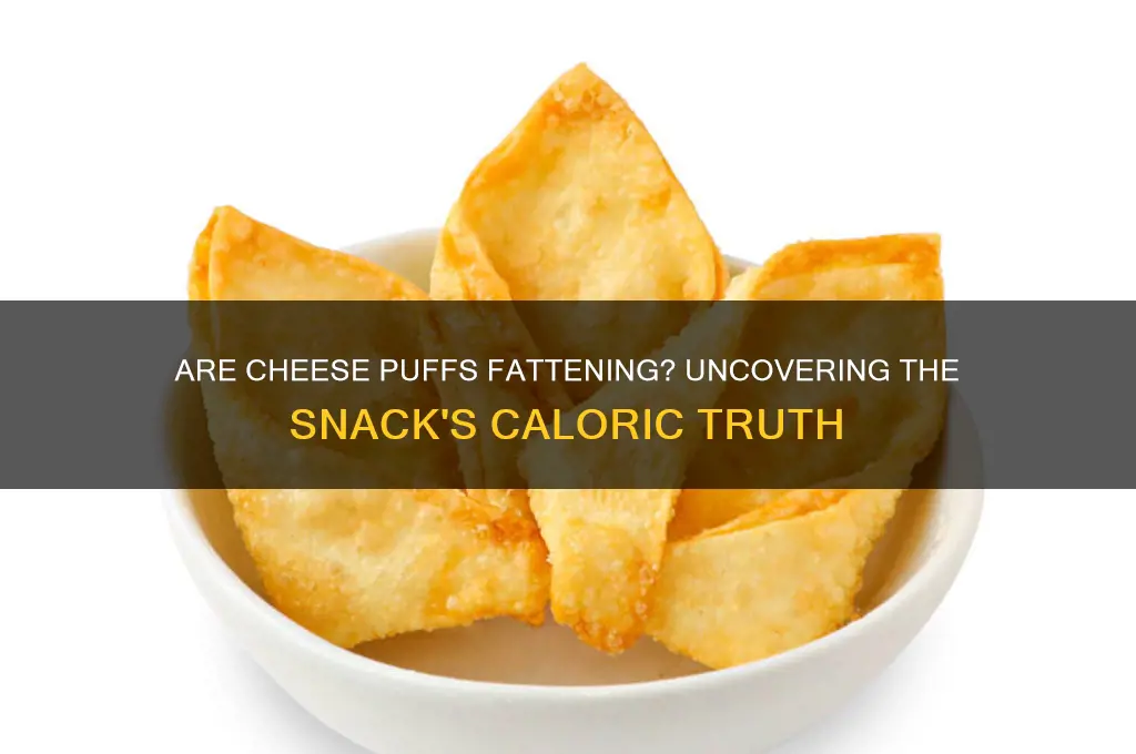 are cheese puffs fattening