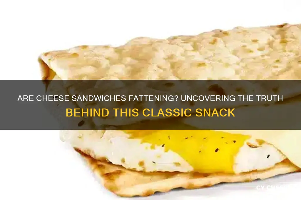 are cheese sandwiches fattening