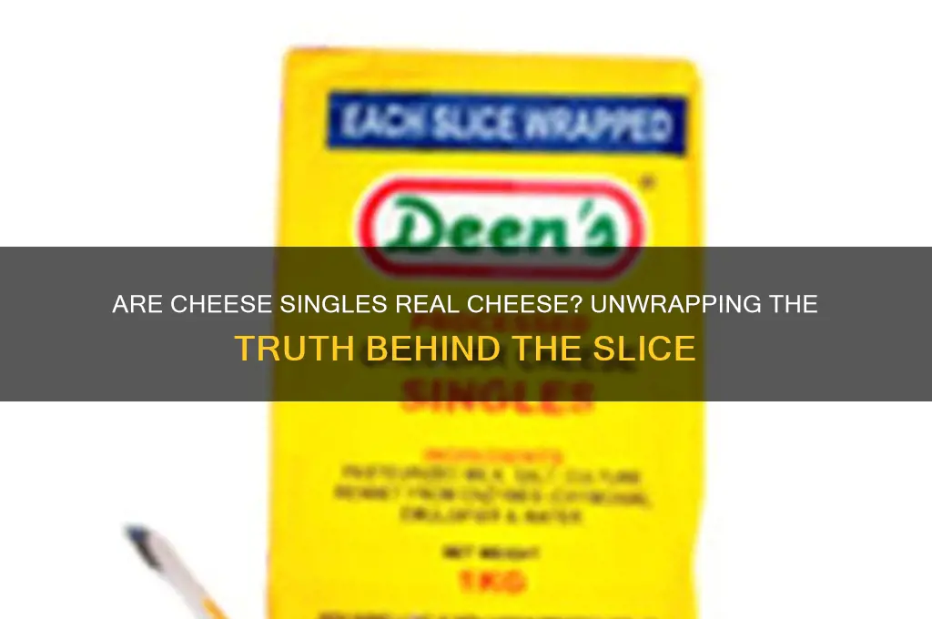 are cheese singles real cheese