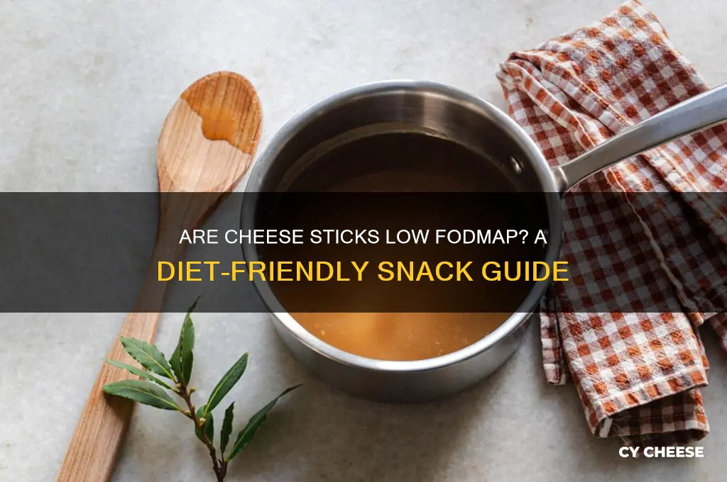 are cheese sticks low fodmap