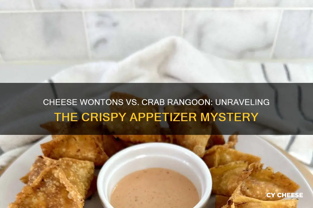 are cheese wontons crab rangoon