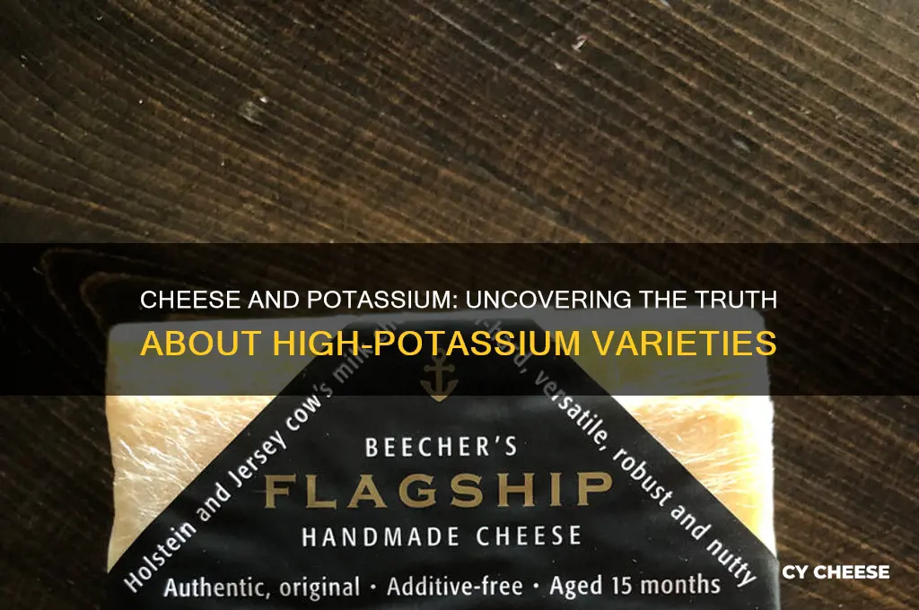 are cheeses high in potassium
