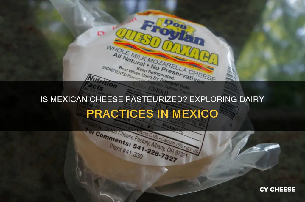 are cheeses pasturized in mexico
