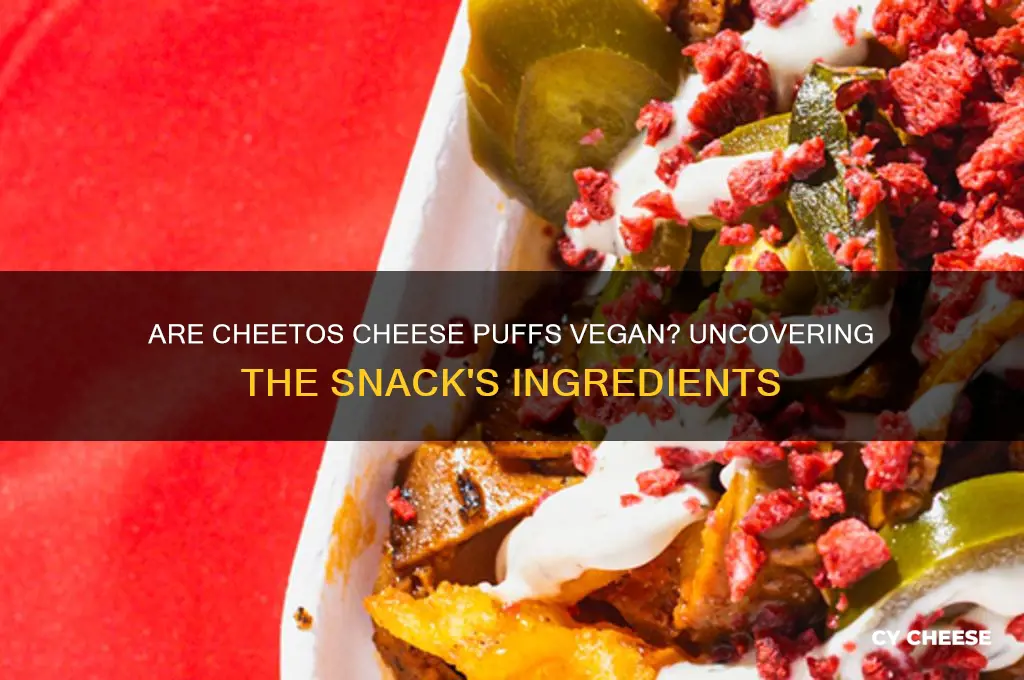 are cheetos cheese puffs vegan