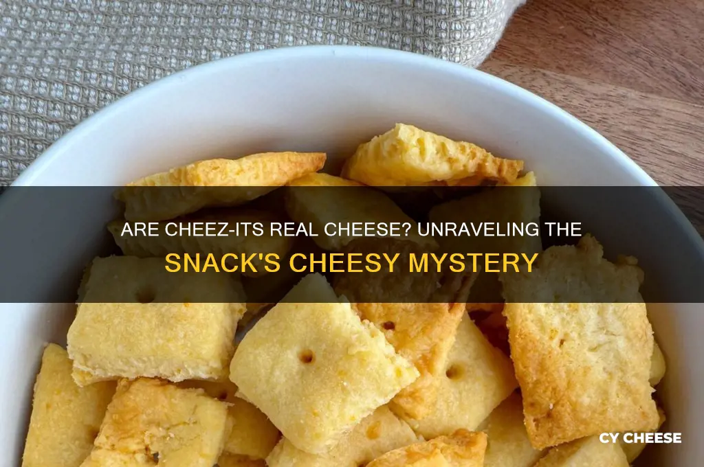 are cheez its actually cheese