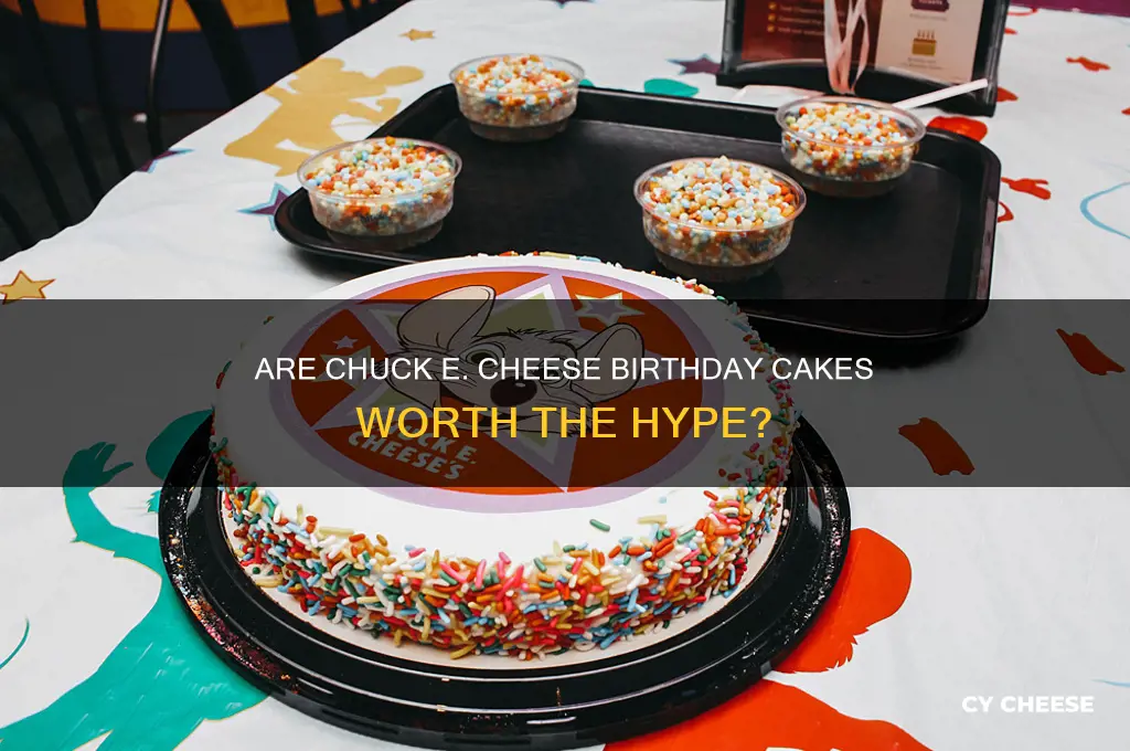 are chuck e cheese birthday cakes good