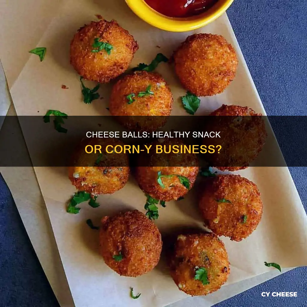 are corn snack cheese balls healthy
