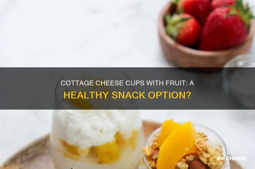 are cottage cheese cups with fruit healthy
