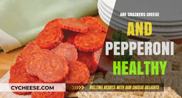 Healthy Snacking: Crackers, Cheese, and Pepperoni