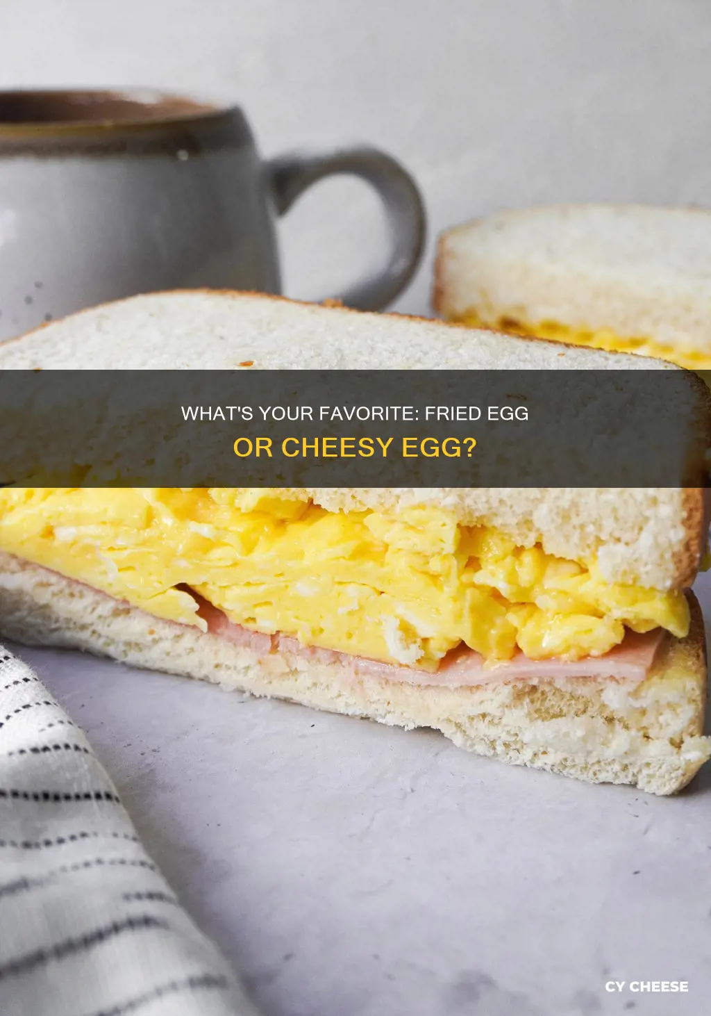 are crystals bacon egg & cheese served with fried egg