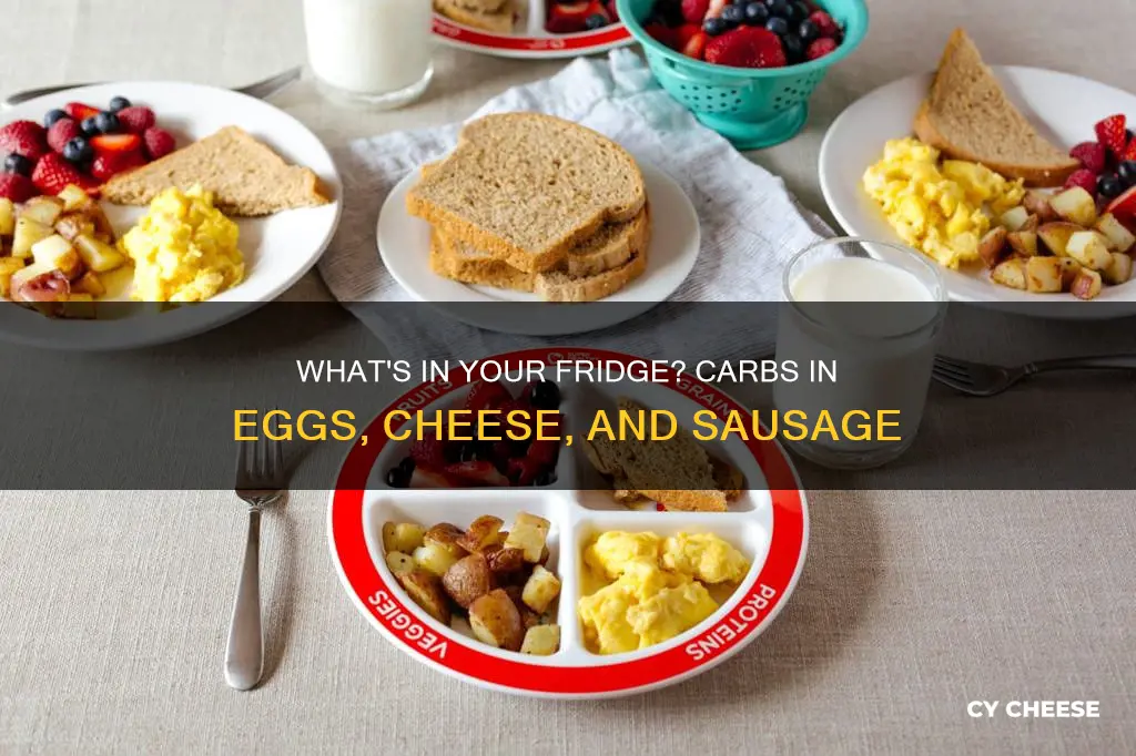 are eggs cheese sausage carbs