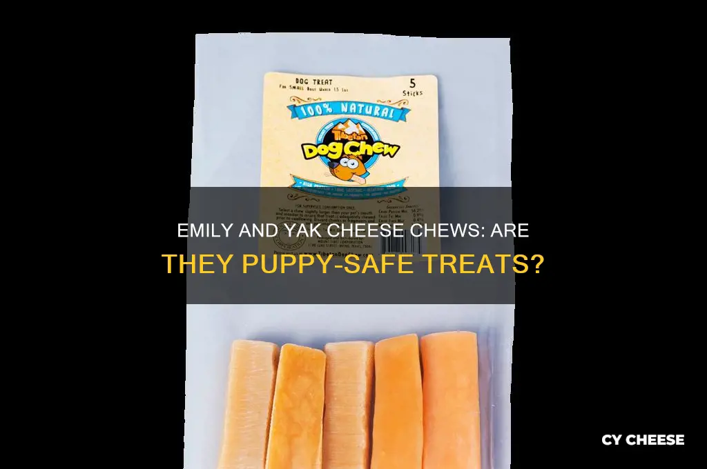 are emily and yak cheese chews safe for puppies