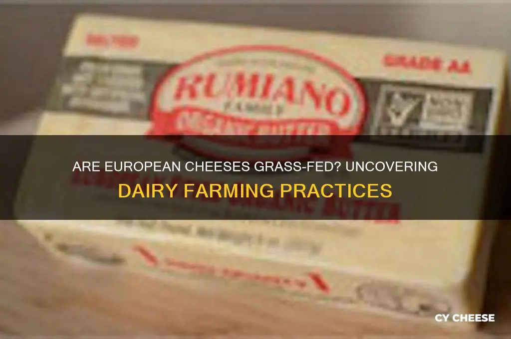 are european cheeses grass fed