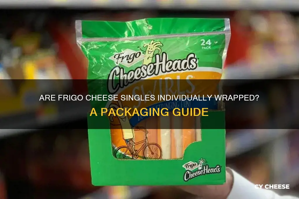are frigo cheese individually wrapped