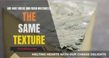 Goat Cheese and Mozzarella: A Textural Comparison
