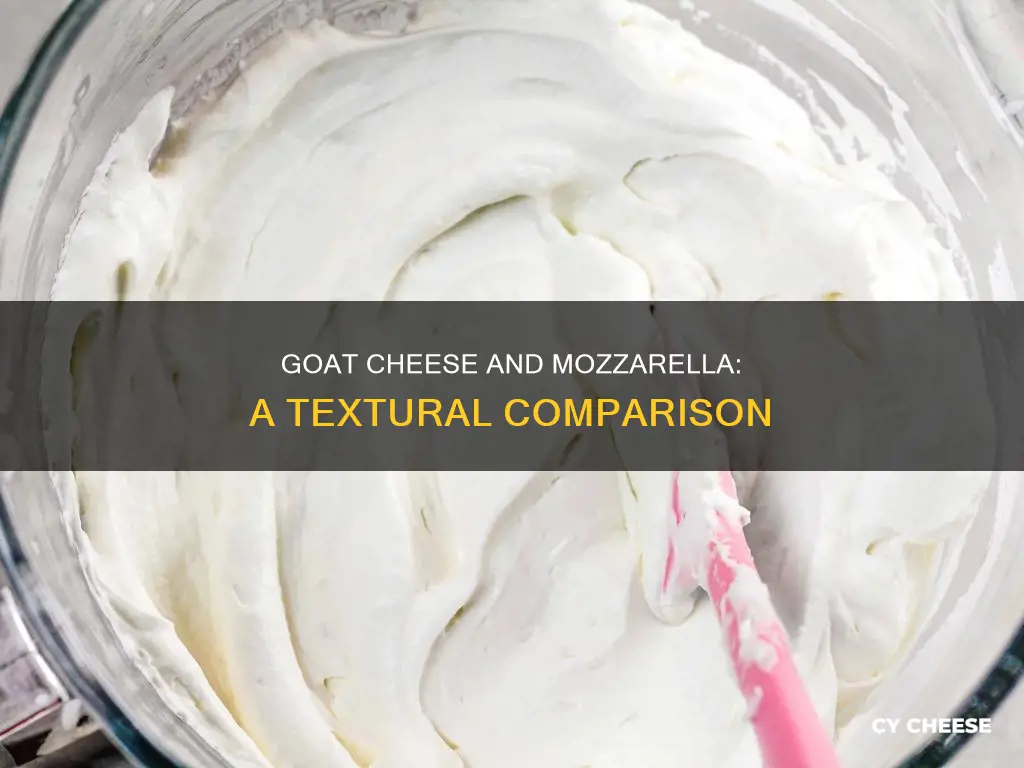 are goat cheese and fresh mozzarella the same texture