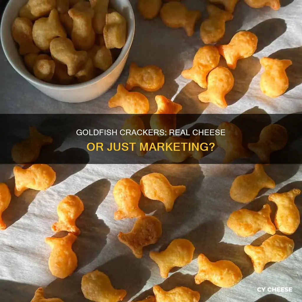 are goldfish crackers made with real cheese