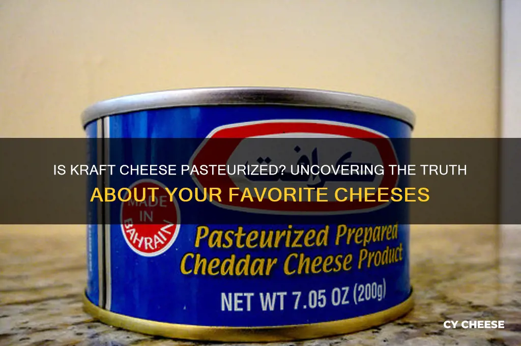 are kraft cheeses pasteurized