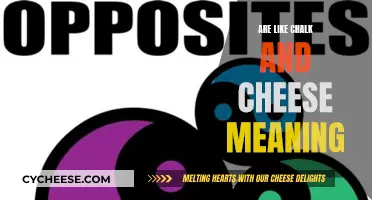 The True Meaning of "Chalk and Cheese