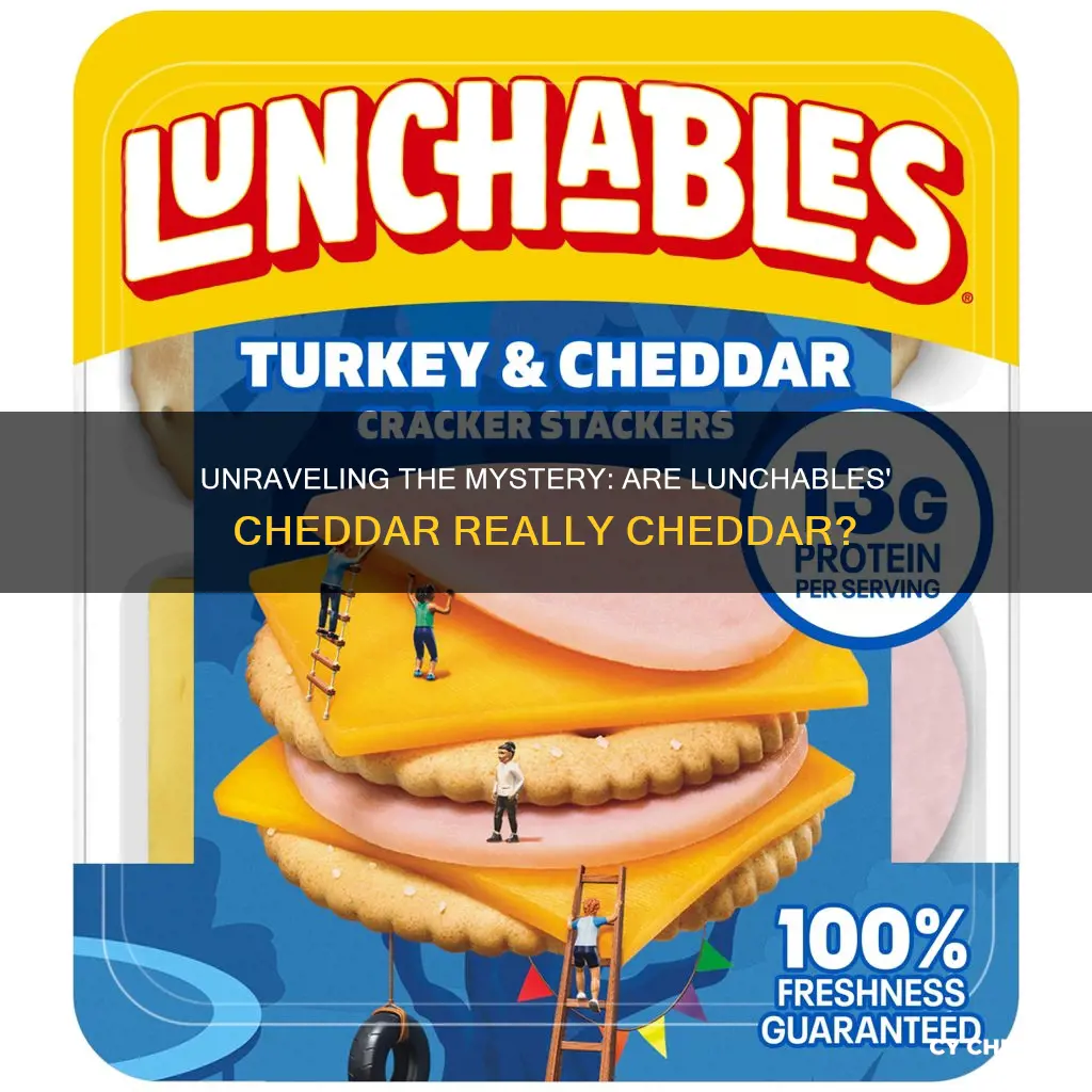 are lunchables cheese actually cheddar