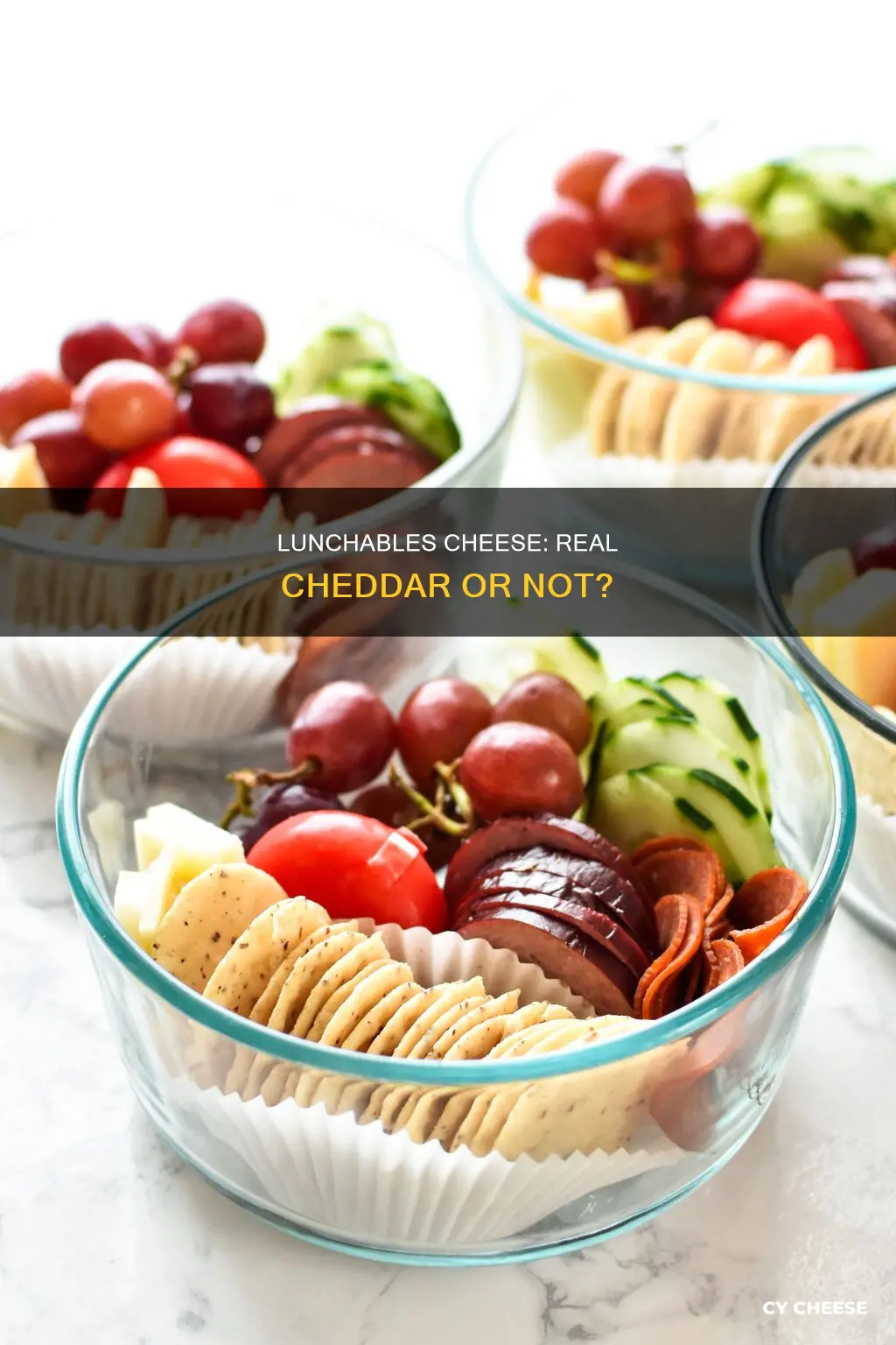 are lunchables cheese actually cheddar