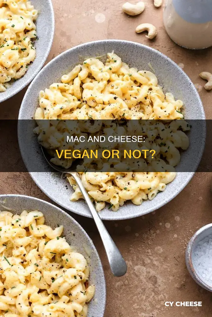 are macaroni and cheese vegan