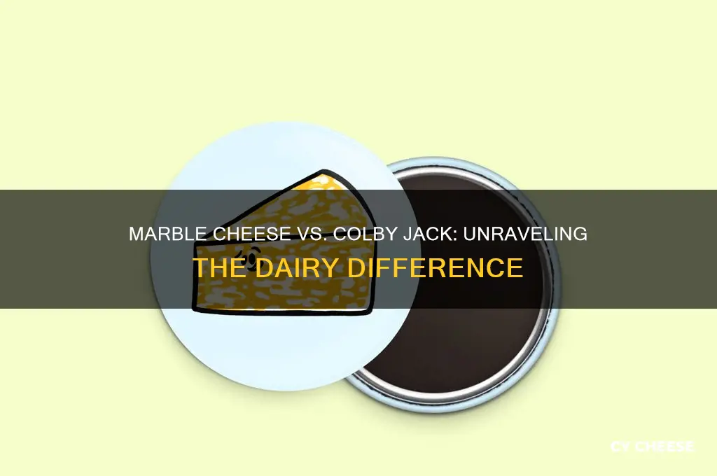are marble cheese and colby jack the same