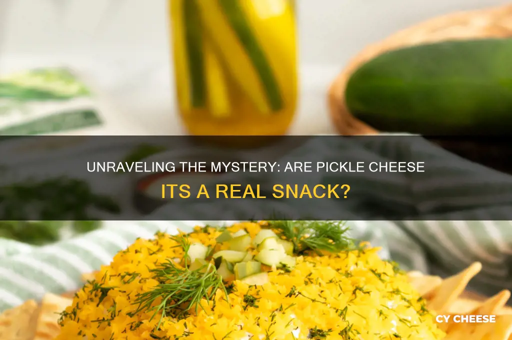 are pickle cheese its real