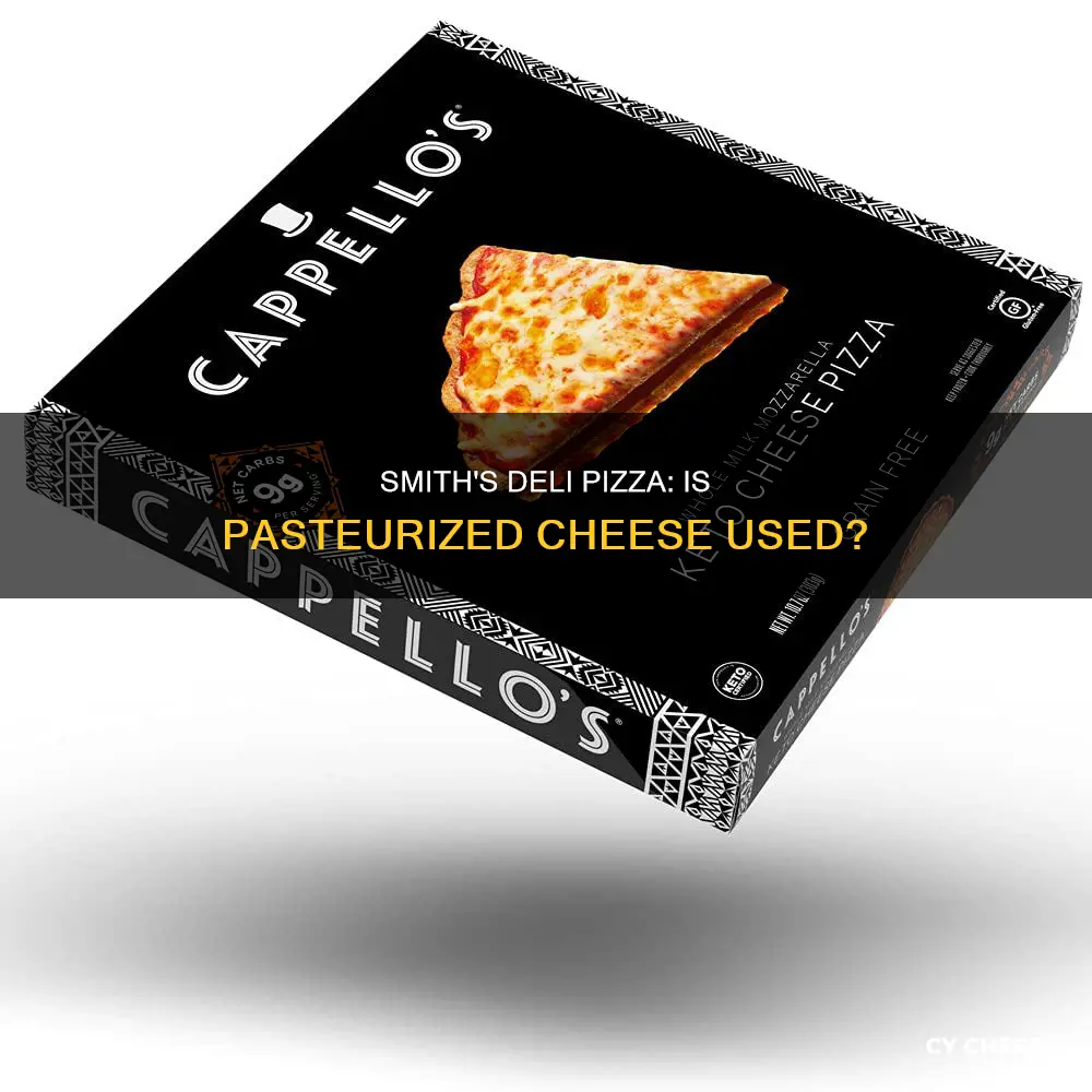 are pizzas made in smiths deli made with pasturized cheese