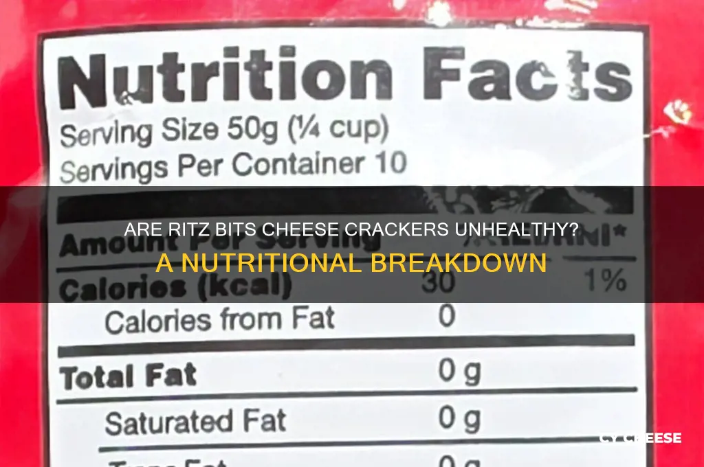 are ritz bits cheese unhealthy