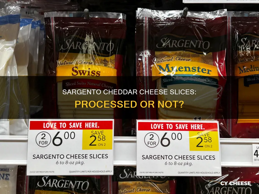 are sargento cheddar cheese slices procedded cheese