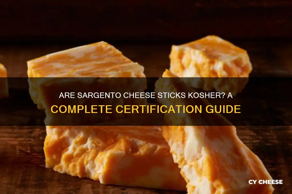 are sargento cheese sticks kosher